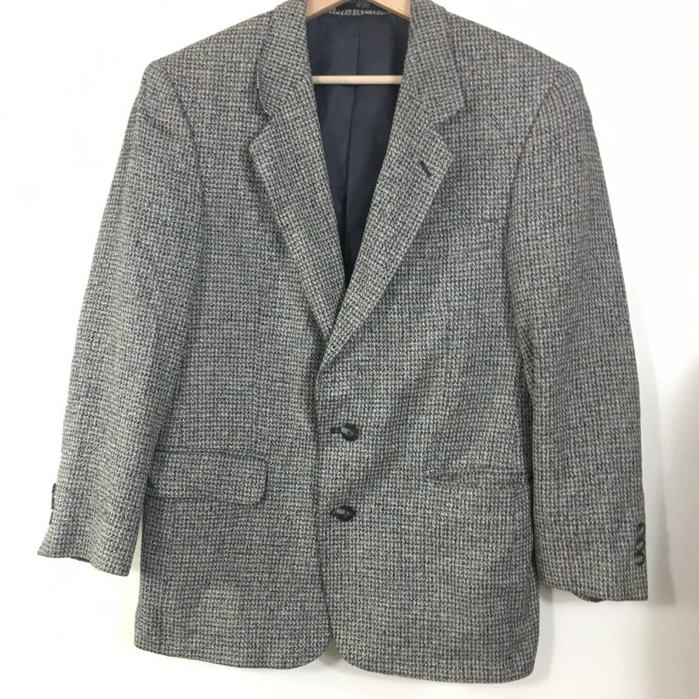 Petrocelli Multicolor Houndstooth Silk Suit Blazer Sport Coat - Picture 2 of 9
